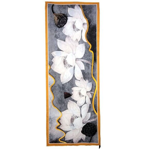 Accessories - NWT Double-Sided Silk Scarf 27"x70" Long Rectangle Shawl Wrap 3303